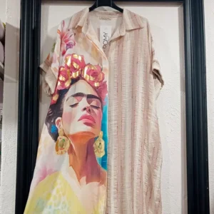Vestido Camiseiro / Kimono Frida Kahlo